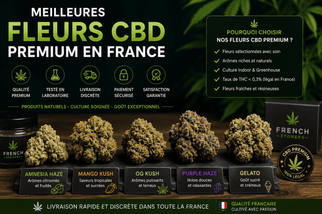 Meilleures Fleurs CBD Premium en France